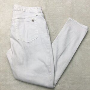 Joe's Jeans Natalie White Denim Distressed 30x27